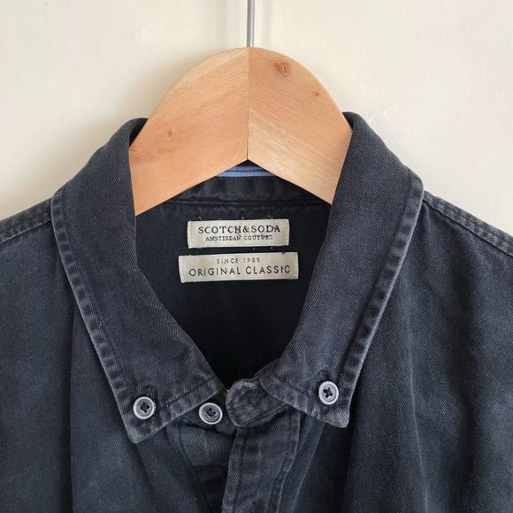 [SOLD] Scotch & Soda Selvaged Denim Button Down Shirt - Picture 1 of 7
